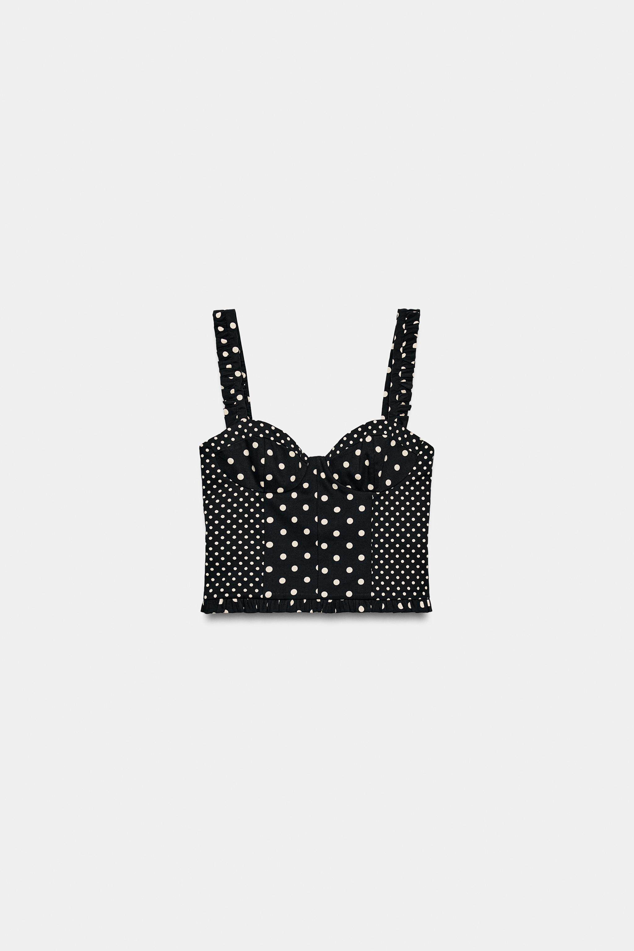 POLKA DOT CORSET TOP